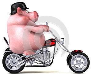 Fun pig - 3D Illustration