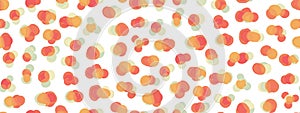 Fun and playful design Vector Watercolor Rounds Pattern and Ink Polka Doodle, set a Grunge Circles Background, Kids Geometric