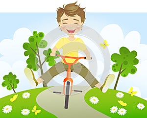 Fun riding bike