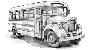 a car clipping path drawing pencil art for children photo