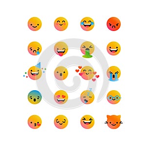 Fun smiley face cartoon icon isolated background