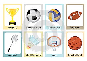Fun Sports Flashcards for ESL or ELL Learners - 1 photo