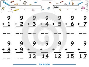 Fun Summation game of number nine