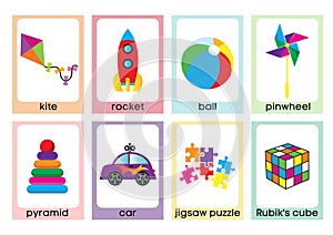Fun Toys Flashcards for ESL or ELL Learners - 1 photo