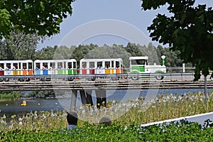 Fun train ride at Floriade The Netherlands.