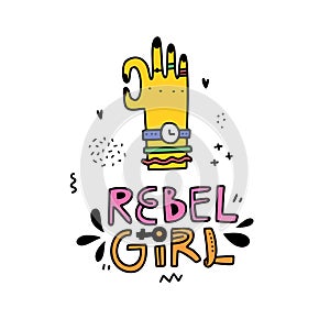 Rebel girl Sticker