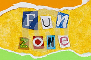 Fun zone party time happy childhood game play