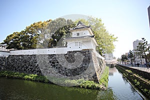Funai Castle in Oita City, Oita Prefecture, on the island of Kyushu