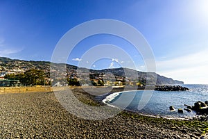Funchal beach on Maderia Island
