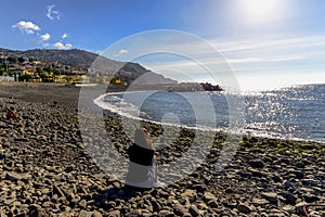 Funchal beach on Maderia Island