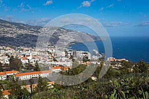 Funchal city on the Madeira island