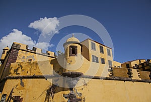 Funchal, Madeira, Portugal, Europe - yellow castle.