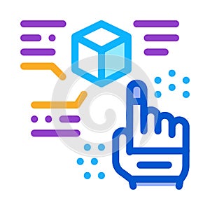 Function parsing icon vector outline illustration