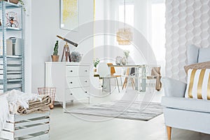 Functional apartment in white