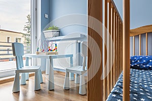 Functional baby room idea