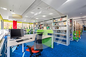 Functional library interior