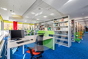 Functional library interior photo