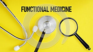 Functional medicine is shown using the text