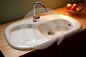 Functional Sink faucet kitchen counter. Generate ai