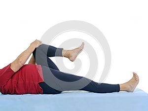 Functional test of hip joint contraction photo