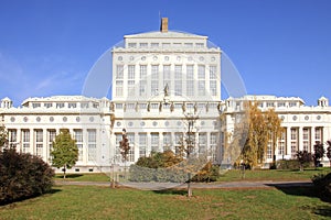 Functionalist Prague Waterworks with Statues