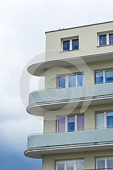 Functionalistic apartment building Gdynia