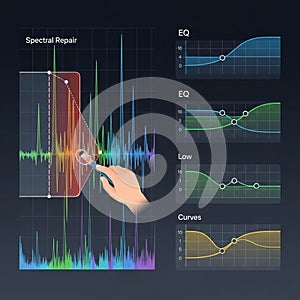 Functionality for audio professionals in sound manipulation and restorati