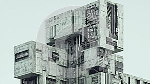 functionlity enhancing microcontroller in a brutalist style