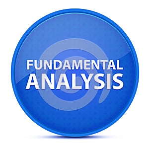 Fundamental Analysis aesthetic glossy blue round button abstract