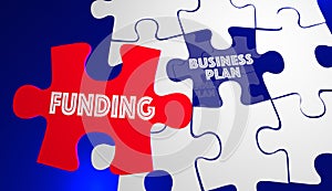 Funding Business Plan New Company Startup Puzzle