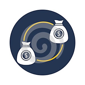 Funding source flat vector icon which can easily modify or edit