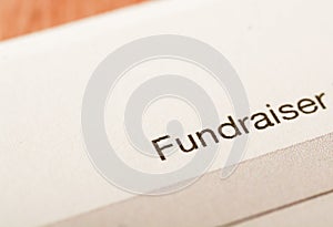 Fundraiser is a person whose job or task is to seek financial support for a charity, cause, or other enterprise