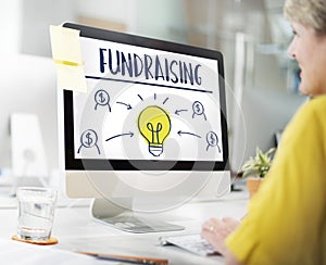 Fundraising Capital Donation Funds Support Concept