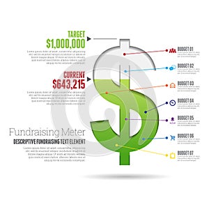 Fundraising Meter Infographic