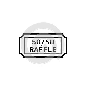 Fundraising raffle icon photo