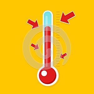 Fundraising thermometer icon