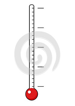 Fundraising thermometer template photo