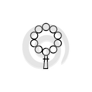 funeral, bead icon. Element of death icon for mobile concept and web apps. Detailed funeral, bead icon can be used for web and