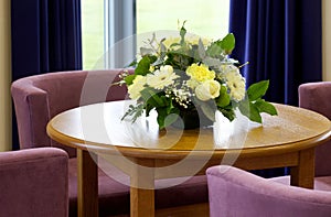 Funeral directors reception area