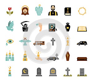 Funeral icons