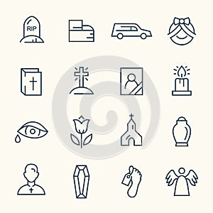 Funeral icons