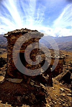 Funerary pyres- Peru photo