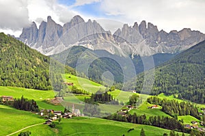 Funes valley, Italy