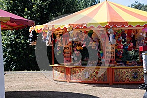 Funfair amusement park stall