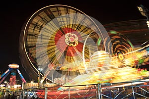 Funfair at Night photo