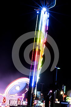 Funfair ride about to start