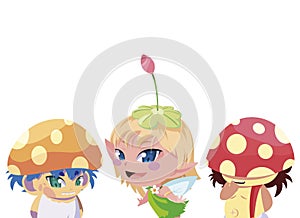 fungus elfs and fairy magic characters