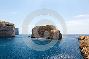 Fungus Rock, Dwajra Bay, Gozo, Malta