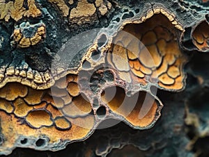 Fungus on tree trunk