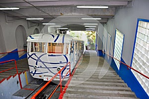 Funicolare to mountain Tibidabo. photo